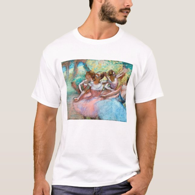 Edgar Degas - Vier Ballerinas auf Bühne T-Shirt (Vorderseite)