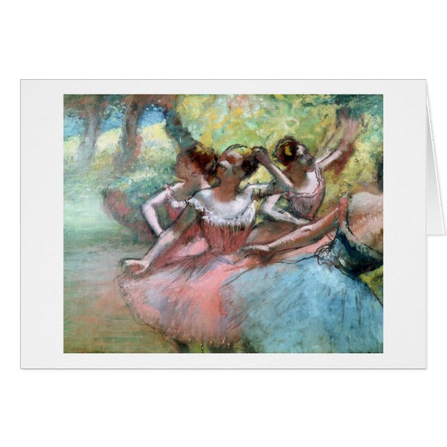 Edgar Degas | Vier Ballerinas auf der Bühne (Vorderseite (Horizontal))