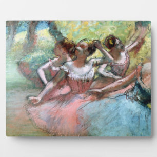 Edgar Degas Vier Ballerinas auf der Bühne Fotoplatte