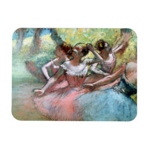 Edgar Degas Vier Ballerinas auf der Bühne Magnet