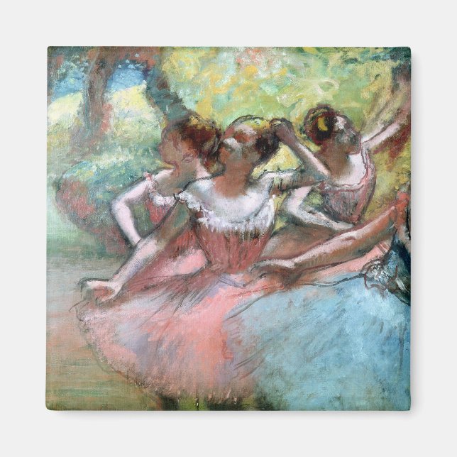 Edgar Degas | Vier Ballerinas auf der Bühne Magnet (Vorne)