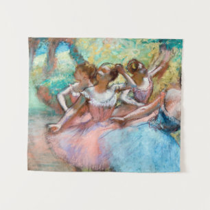 Edgar Degas - Vier Ballerinas auf der Bühne Wandteppich