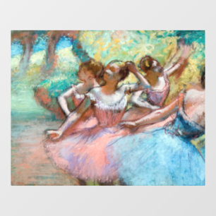 Edgar Degas - Vier Balletttänzerinnen auf der Bühn Fensteraufkleber