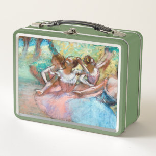 Edgar Degas - Vier Balletttänzerinnen auf der Bühn Metall Brotdose