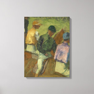 Edgar Degas   vier Jockeys Leinwanddruck