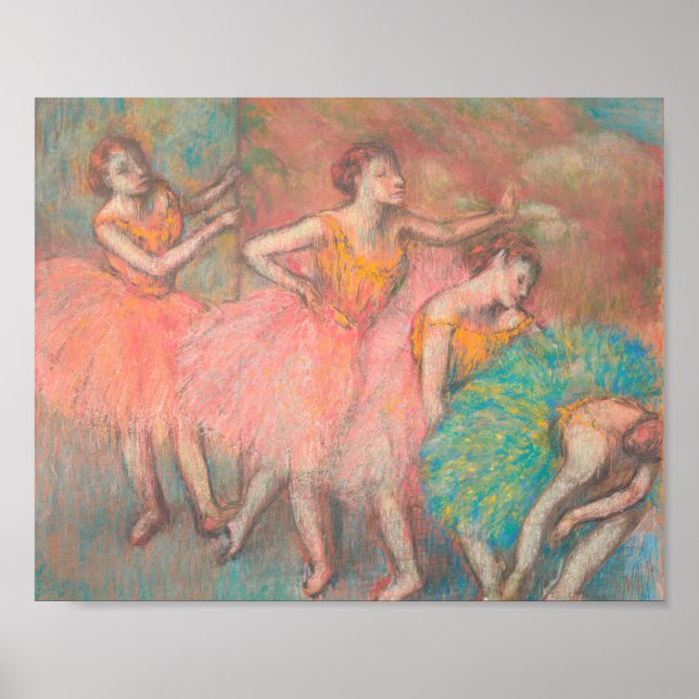 Edgar Degas Vier Tänzerinnen Poster (Vorne)