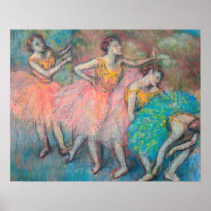 Edgar Degas - Vier Tänzerinnen Poster