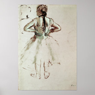 Edgar Degas   Von hinten angesehener Tänzer Poster