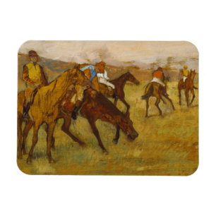 Edgar Degas - vor dem Rennen Magnet