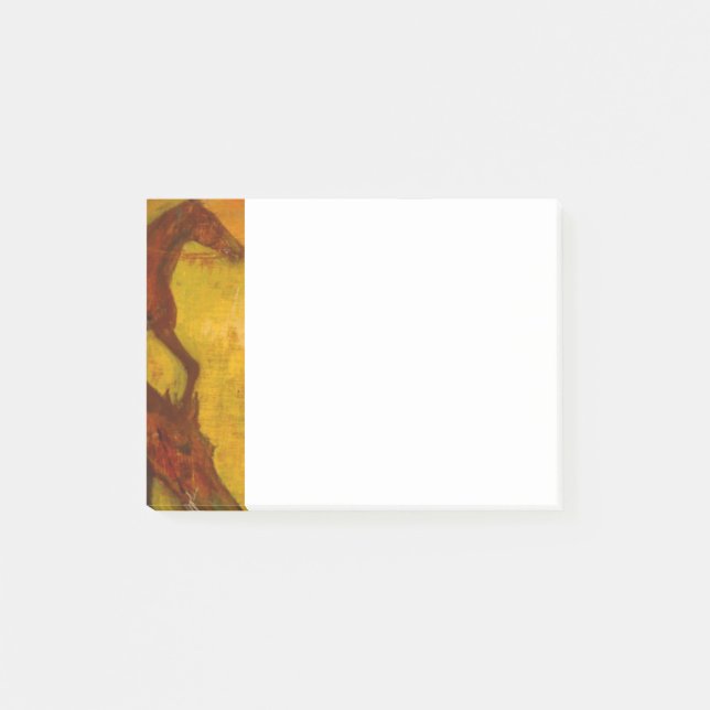 Edgar Degas Vor dem Rennen Post-it Klebezettel (Vorderseite)