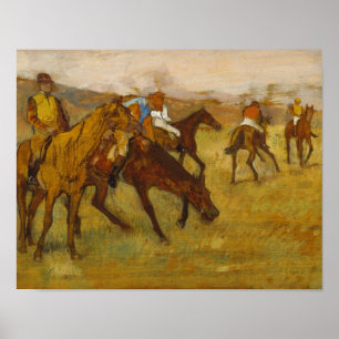 Edgar Degas - Vor dem Rennen Poster