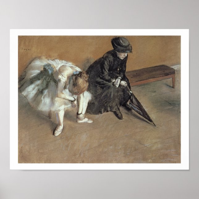 Edgar Degas | Warten, c.1882 Poster (Vorne)