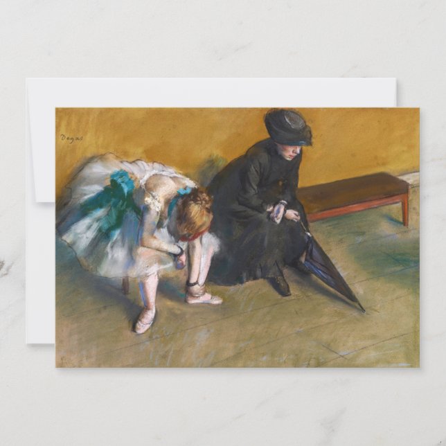 Edgar Degas - Warten Einladung (Vorderseite)