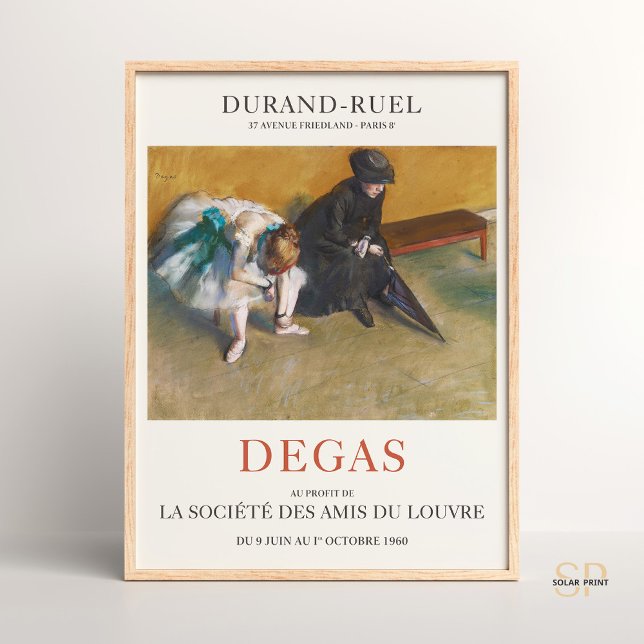 Edgar Degas Wartete Impressionist Art Print Poster (Von Creator hochgeladen)