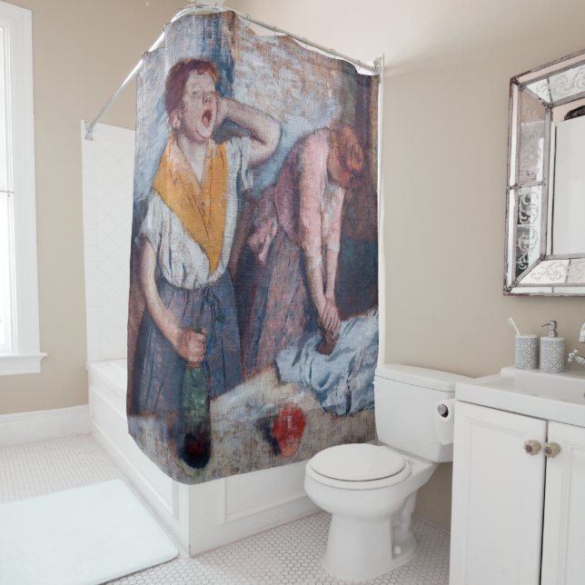 Edgar Degas - Women Ironing Duschvorhang (Beispiel)