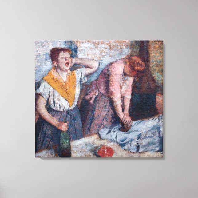 Edgar Degas - Women Ironing Leinwanddruck (Vorderseite)