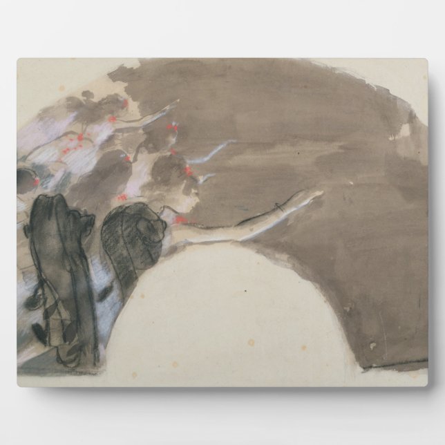 Edgar Degas | Zeichnung eines Ventilators, c.1879 Fotoplatte (Vorderseite)