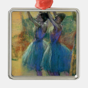 Edgar Degas zwei blaue Tänzer Silbernes Ornament