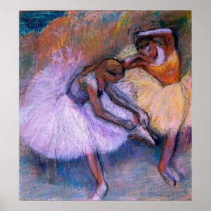 Edgar Degas - Zwei Tänzer 1898 Ballet Pastel Tanz Poster