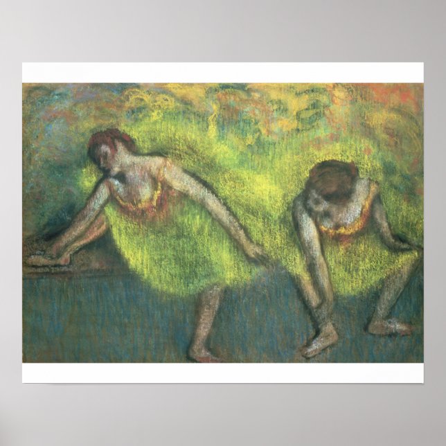 Edgar Degas | Zwei Tänzer entspannen Poster (Vorne)
