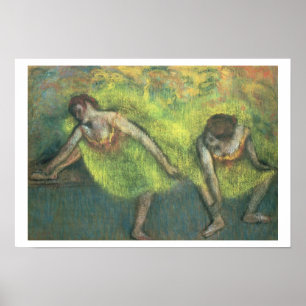 Edgar Degas   Zwei Tänzer entspannen Poster