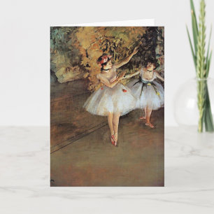 Edgar Degas - zwei Tänzer Feiertagskarte