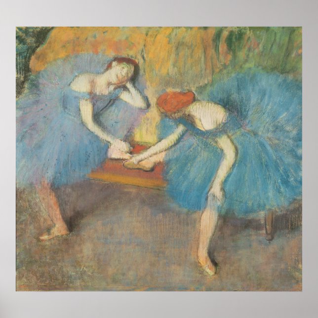 Edgar Degas | Zwei Tänzer in der Erholung, Tänzer  Poster (Vorne)