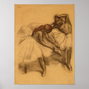 Edgar Degas   Zwei Tänzer Poster