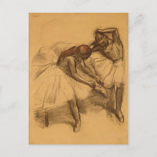 Edgar Degas   Zwei Tänzer Postkarte