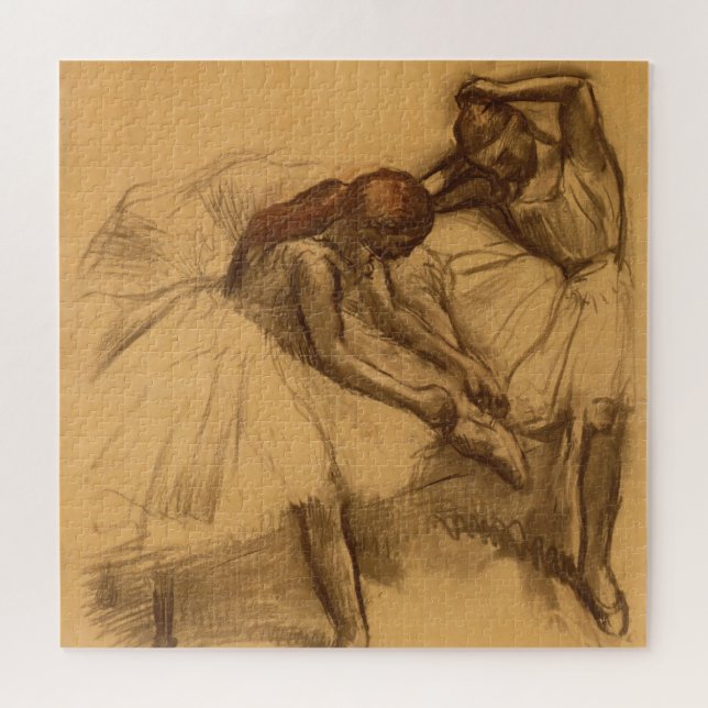 Edgar Degas | zwei Tänzer Puzzle (Horizontal)