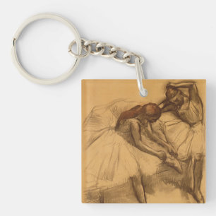 Edgar Degas zwei Tänzer Schlüsselanhänger
