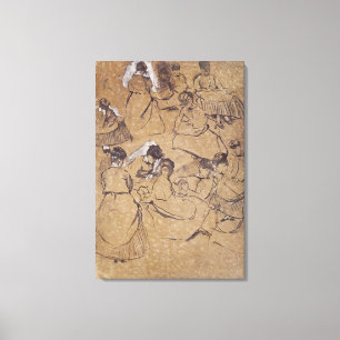 Edgar Degas   Zwölf Studien über Frauen in Kostüme Leinwanddruck