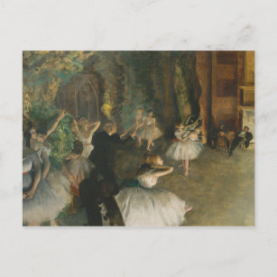 Edgar entgasen - die Probe des Onstage Balletts Postkarte