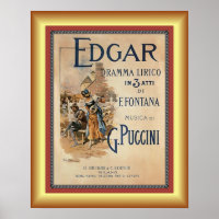 Edgar ~Piccini ~ Lyrical Drama by F. Fountana ~