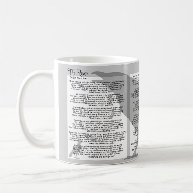 Edgar Poe The Raven Kaffeetasse (Links)