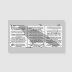 Edgar Poe The Raven Magnetkarte