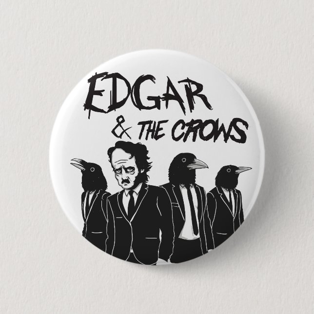 Edgar u. die Krähen Button (Vorderseite)