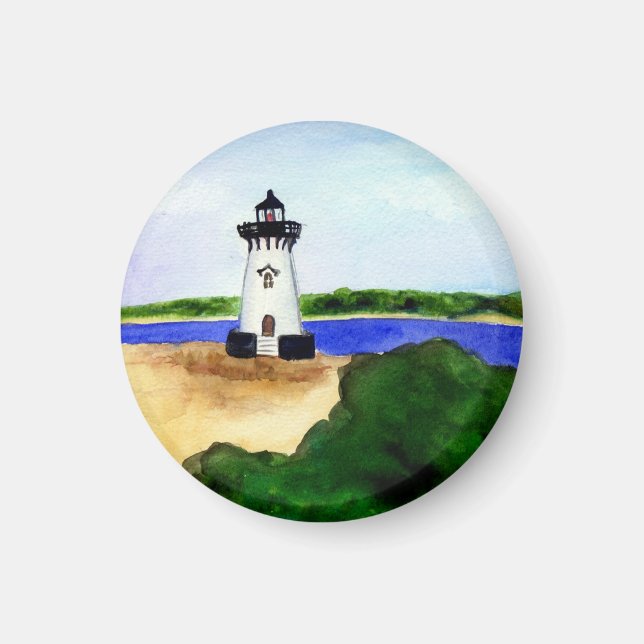 Edgartown Harbour Lighthouse Magnet Geschenke (Vorne)