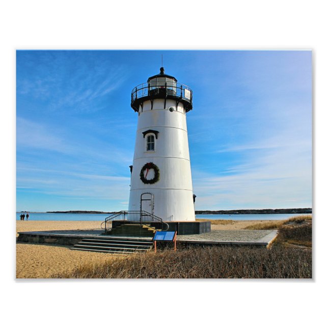 Edgartown Harbour Lighthouse, Martha's Vineyard MA Fotodruck (Vorne)