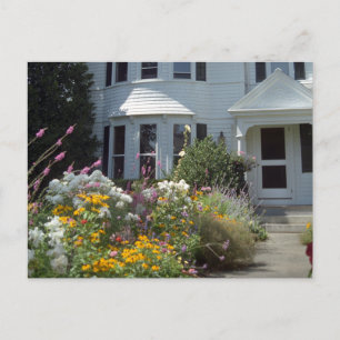 Edgartown Hotel Summer Garden Custom Postcard Postkarte