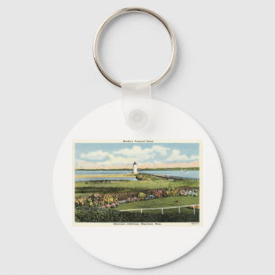 Edgartown Leuchtturm-Martha's Vineyard c1925 Schlüsselanhänger