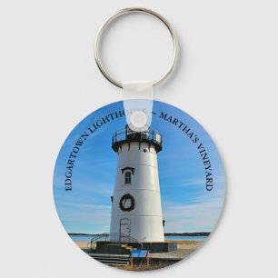 Edgartown Leuchtturm, Massachusettsschlüsselkette Schlüsselanhänger