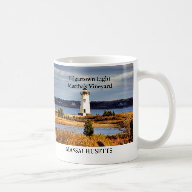 Edgartown Licht, Massachusetts-Tasse Kaffeetasse (Rechts)