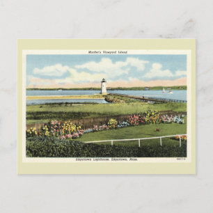 Edgartown Lighthouse Martha's Vineyard c1925 Postc Postkarte