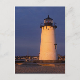 Edgartown Lighthouse Marthas Vineyard Postkarte
