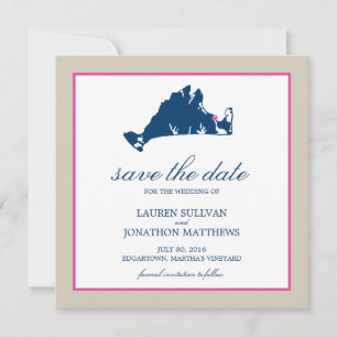 Edgartown Martha's Weingarten Hochzeit retten das  Save The Date