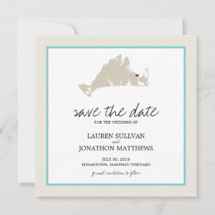 Edgartown Martha's Weingarten Hochzeit retten das Save The Date