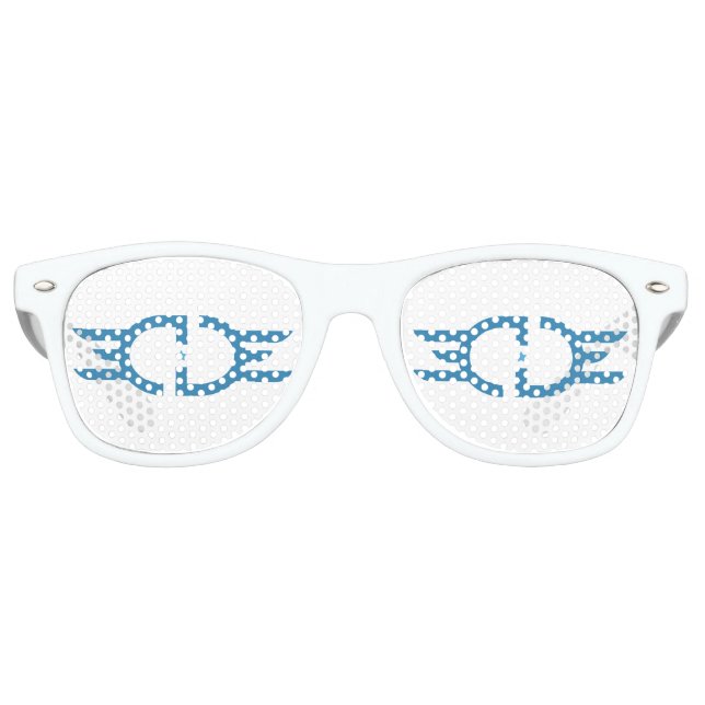 EDGE Blue Party Shades Partybrille (Vorderseite)