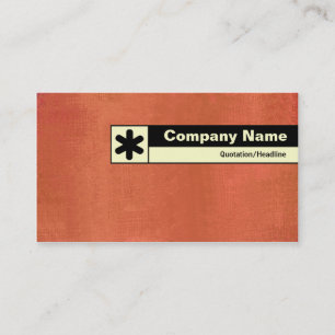 Edge Etikettiert - gestrichene Terracotta Visitenkarte