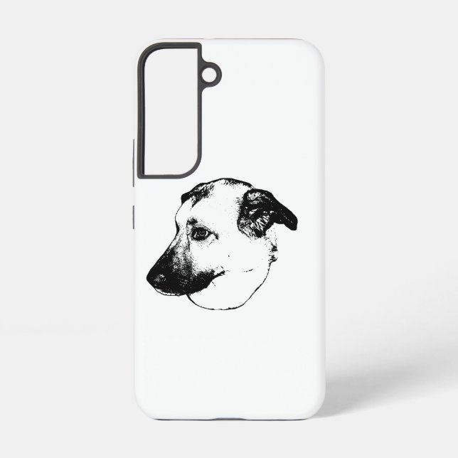 Edge Guard, Hunde-Kunst-Etui Samsung Galaxy Hülle (Rückseite)